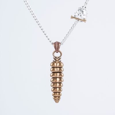 Silver Metal Pendant Necklace
